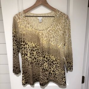 Chico’s leopard blouse